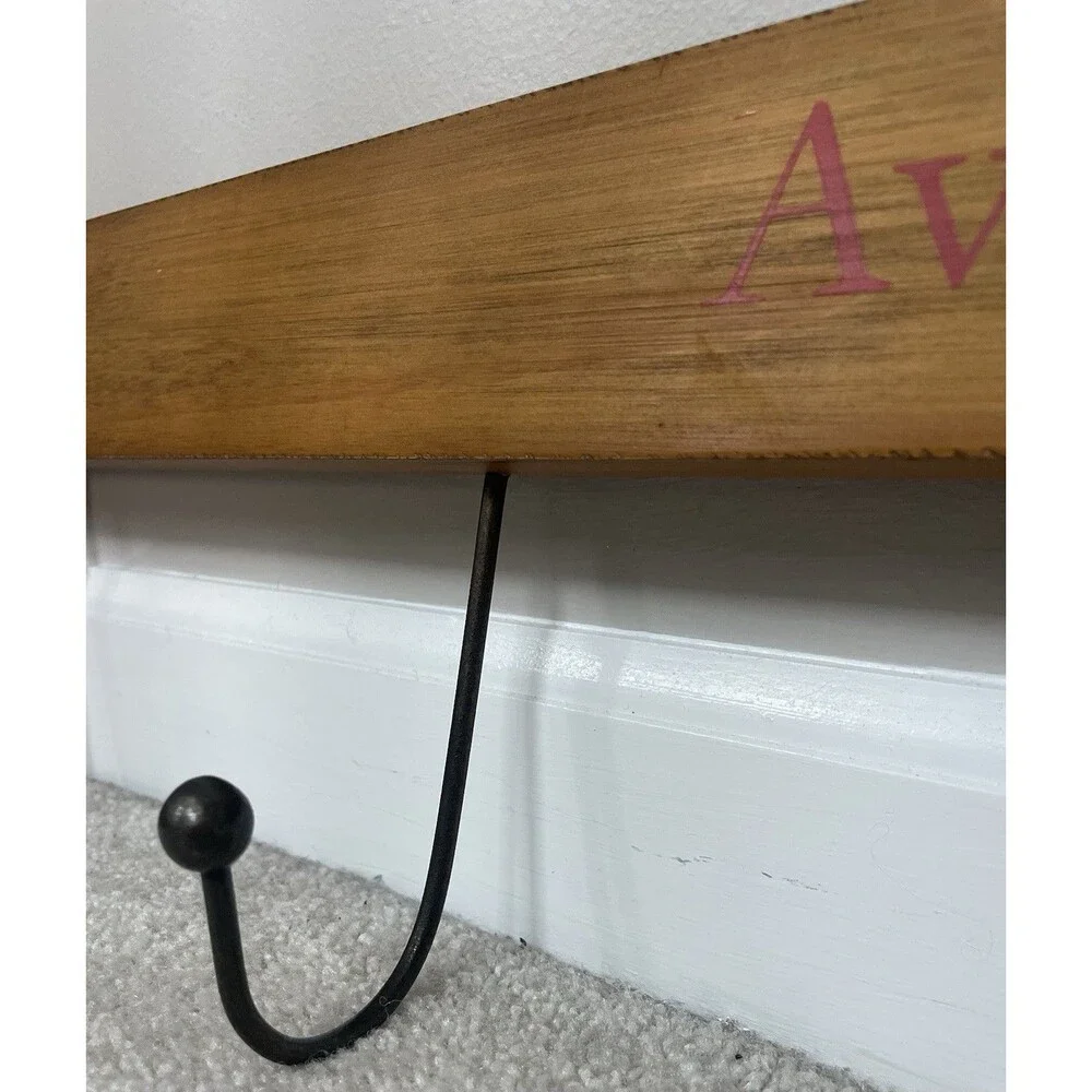 Pottery Barn Custom “AVERY” Ski Wall Mount Coat Hook Rack Ski Cabin Vibe